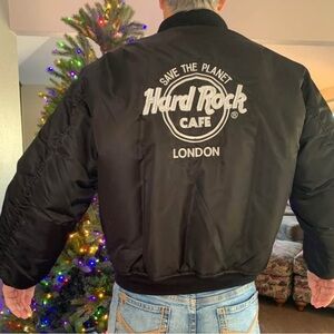 VINTAGE 90s HARD ROCK LONDON MENS JACKET